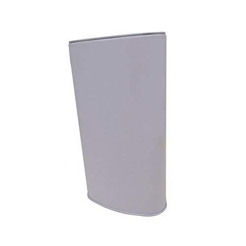 Tall High Metal Tin Charity Donation Box Tip Container Coin Collection Box Ticket Box Triangle Shaped 10" H x 3" Diameter with Slot on Removable Cover(10 Pack) White