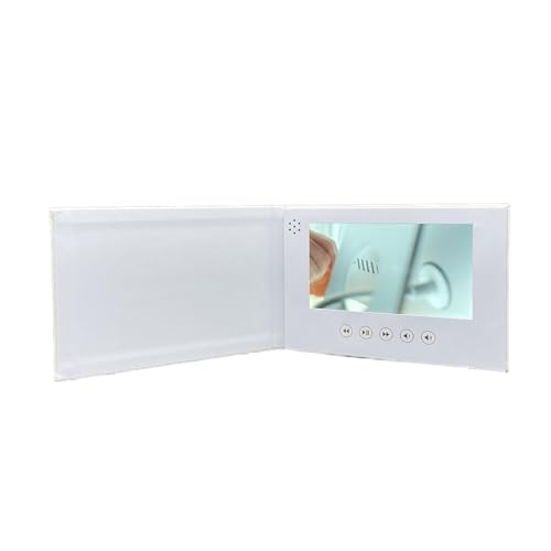 Video Greeting Card, Electronic Video Brochure with LCD Screen, Support Picture and Video DIY, Wedding Decorations and Gift(4.3inch)