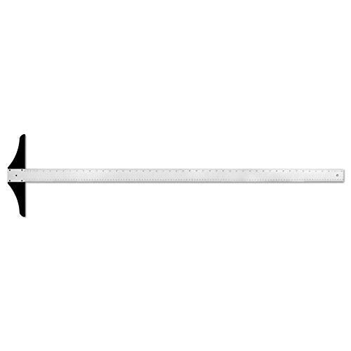 Alumicolor 48-inch Non Slip Professional Aluminum T-Square for Art Framing & Drafting, Silver