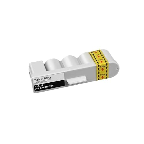 SJIC18K Ink Cartirdge Remanufactured SJIC18(K) Ink C33S020484 Compatible with TM-S2000MJ S2000MJ TM-S9000J S9000MJ Printer,Black