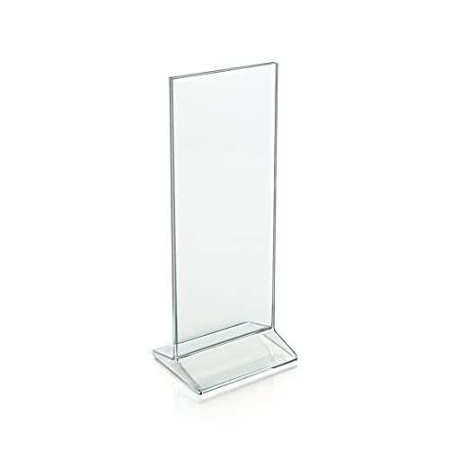 Azar Displays 142745 4.25" W x 11" H Vertical Top-Load Sign Holder
