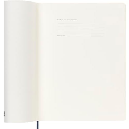 Moleskine Classic 12 Month 2026 Weekly Planner, Soft Cover, XL (7.5" x 9.75"), Sapphire Blue, 144 pages