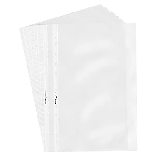 TYH Supplies 1000 Pack Legal Size Heavyweight Clear Sheet Protectors | 8.5 x 14 Inch Non-Glare Plastic Document Page Protectors | Top Loader Plastic Sleeves