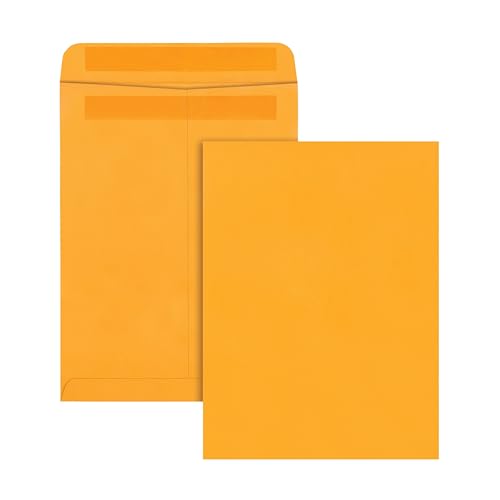 Quality Park 9x12 Self Seal Catalog Envelopes, 250 Pack, Kraft Paper