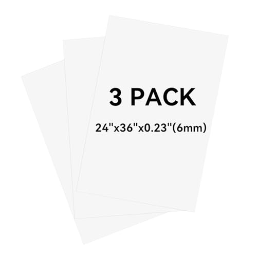 AIKUPNEY 3-Pack White Foam Boards 24x36 Inch, 0.23