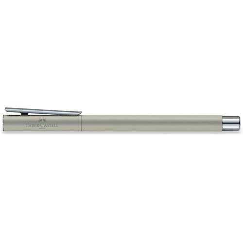 Faber-Castell NEO Slim Fountain Pen, Matte Stainless Steel - Fine
