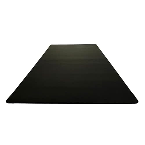 Mega Size Gaming Mouse Pad - Anti Slip Rubber Base - Stitched Edges - Large Desk Mat - 48" x 24" x 0.16" (Mega, All Black/No Logo)