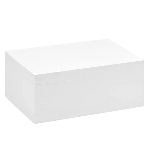 Reskid White Cardstock Thick Paper - Blank Heavy Weight 110 lb Cover Card Stock - 100 Pack (8.5x11, Inches)