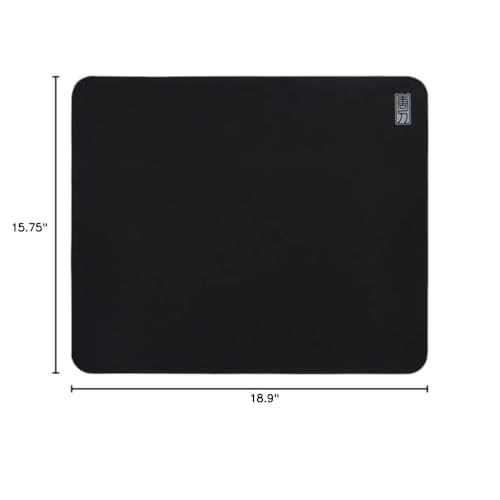 Mouse Pads EspTiger Shan Hai Series Tang Dao (480 x 400 x 4mm) Standard Size SlimFlex Base Delicate Blended Composite Flat Fiber Woven Fabric Large Cloth Gaming Mousepad ? Black