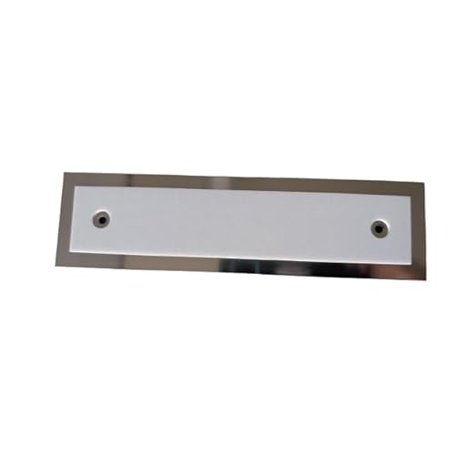 8 x 2 Wall or Door Silver Nameplate Holder with Clear Plastic Insert (10)
