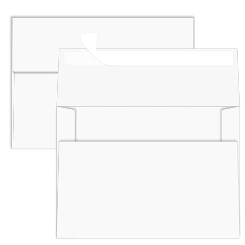 YINUOYOUJIA White A7 Envelopes 50 Pack Self Seal Invitations 5x7