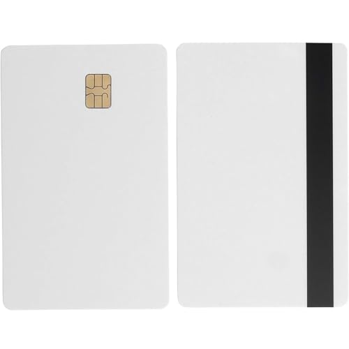 100 Pack - SLE4442 Chip Cards w/HiCo 5/16inch (8.4mm) 2 Track Mag Stripe