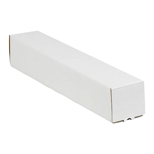 3x3x37 inch Mailing Tubes - 25 Pack Square Corrugated Shipping & Storage