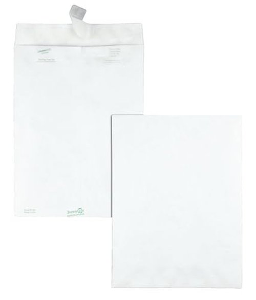 Quality Park Survivor 9 x 12 Catalog Envelopes made with DuPont Tyvek Material, Self Sealing, Puncture, Tear & Moisture Resistant, 100/Box (QUAR1460)