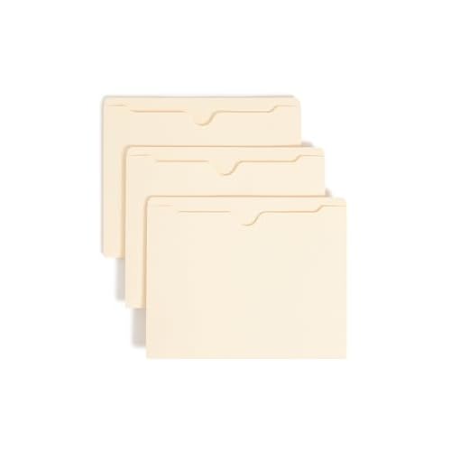 Smead File Jackets, 25 Count, Manila, Reinforced Straight-Cut Tabs, Letter Size (75499)