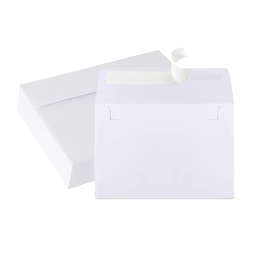 A2 Envelopes White, 70 Pack, Self Seal 120gsm Paper for 4.25x5.5 Cards, Size 4 3/8" x 5 3/4" Envelopes for Invitations, Postcards, Photos RSVP, Greeting Cards