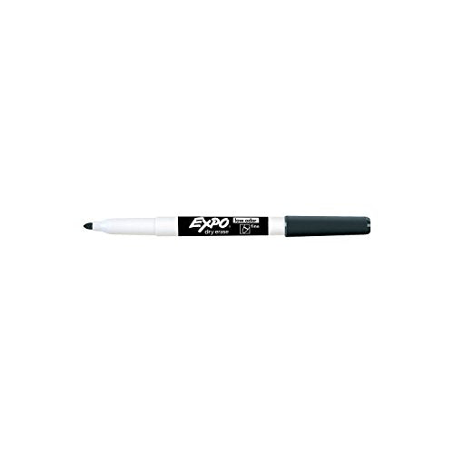 Expo 86001 Low Odor Dry Erase Marker, Black; Fine Tip, Quick-Drying Ink, 2 Packs of 12 Markers, 24 Markers Total