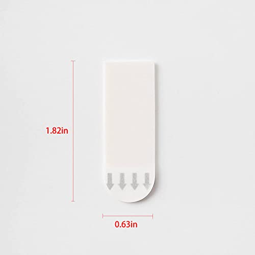 72 Small Refill Strips, Damage Free Hanging Wall Adhesive Strips for Indoor Wall Hooks, Wall Hanging Strips for Holiday Posters and Decorations,Removable Double Sided Adhesive Strips