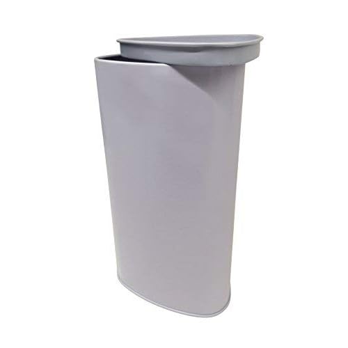 Tall High Metal Tin Charity Donation Box Tip Container Coin Collection Box Ticket Box Triangle Shaped 10" H x 3" Diameter with Slot on Removable Cover(10 Pack) White