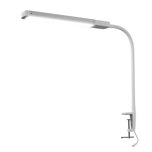 LK LISA KON LED Desk Lamps for Home Office, Eye-Caring Desk Light, Economic Nail Lamp for Desk, Dimmable Table Lamp, Reading lamp with Strong Fastening and Clamp