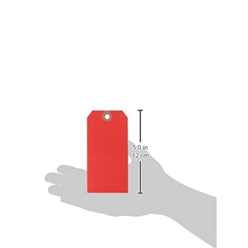 Avery Unstrung Shipping Tags, 11.5 pt. Stock, 4-3/4" x 2-3/8", 1,000 Red Hang Tags (12345)