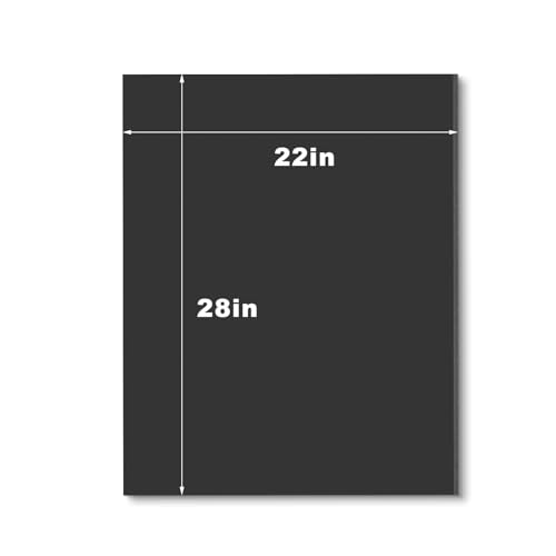 Golden State Art, 10 Pack Black Foam Board 22x28, 3/16 Thick Acid Free Foam Core Poster Board