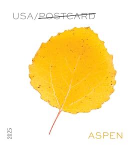 United States Postal Service Vibrant Leaves Postcard Stamps - Sheet of 20 Non-denominated USPS Postage