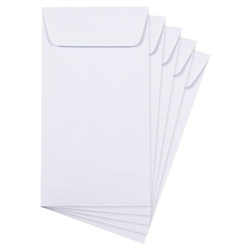 LUXPaper #7 Coin Envelopes | 3 1/2" x 6 1/2" | Bright White | 24lb. Text | 500 Qty
