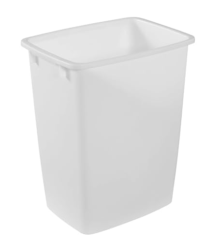 Rubbermaid Small 21-Quart White Trash Can - 1 Pack, Kitchen Bathroom Office