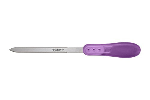 Westcott All-Purpose Letter Opener with Soft Handle, Assorted Colors