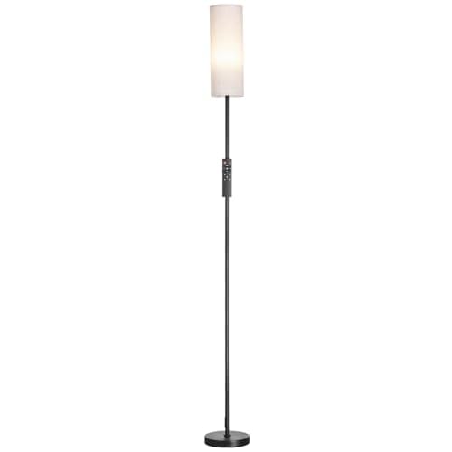 VEVOR Dimmable Floor Lamp, Stepless Adjustable Colors, Modern Standing Lamp with Remote Control, Foot Switch & APP Control, Tall Floor Lamp for Living Room, Bedroom, Office, 9W LED Bulb Included