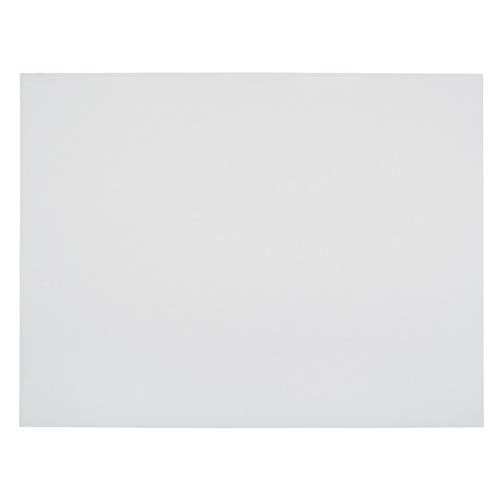 School Smart Railroad Poster Board Paper, 22 x 28 Inches, 6-Ply, White, Pack of 25
