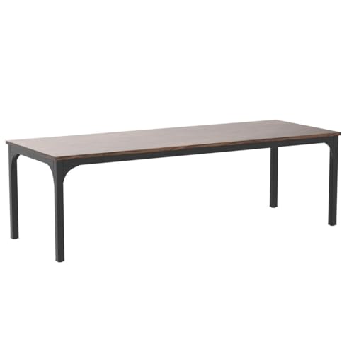 Tribesigns 6.5FT Conference Table Brown, 78.7-Inch Rectangular Meeting Desk for 6-8 People