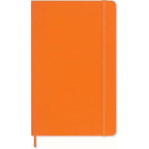 Moleskine Limited Edition Notebook Vegea, Large, Ruled, Orange Capri, Soft Cover (5 x 8.25)