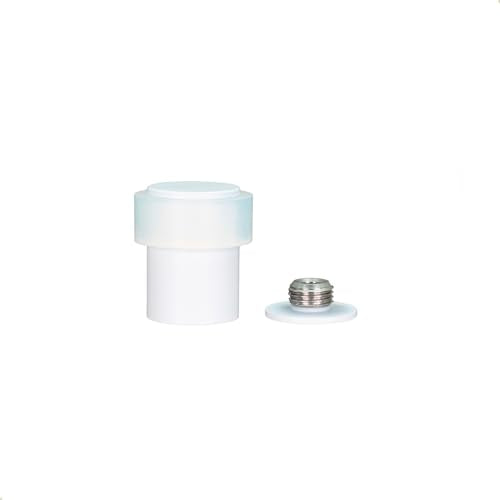 EVI Door Stoppers | Stainless Steel Door Stop - Screw Fastening - Protector Rubber - 0.95 x 1.38 Inch White Door Stopper