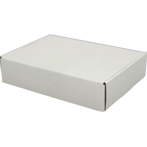 7x5x2 White Corrugated Shipping Boxes Set of 50 - Cardboard Mailer Packaging