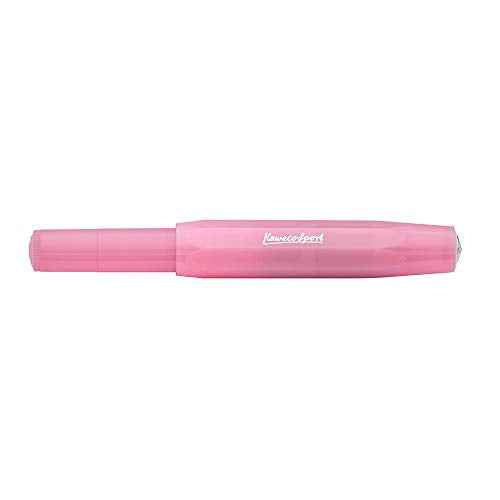 Kaweco Frosted Sport Fountain Pen Blush Pitaya, Fine Nib Sport Octagonal Clip Chrome (2019 Novelty).