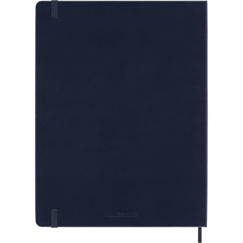 Moleskine Classic 12 Month 2026 Weekly Planner, Hard Cover, XL (7.5" x 9.75"), Sapphire Blue, 144 pages