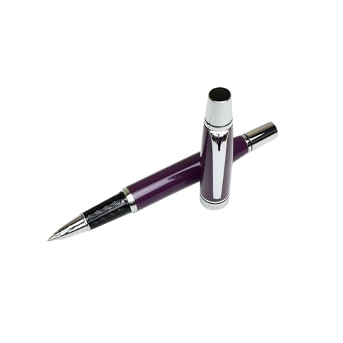 PIPER Torpedo Luxury Metal Rollerball Pen for Professional, School, and Everyday Use, Refillable (Dusty Dark Purple)