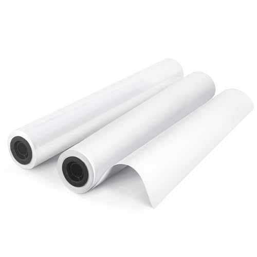 36" x 150' Wide Format Plotter Paper 2 Rolls, Goefun 20lb CAD Inkjet Paper Rolls 2" Core for CAD Printing on Plotter Printers