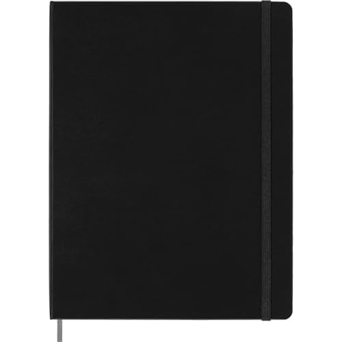 Moleskine Smart Notebook, Smart Writing System, Digital Notepad with Hard Cover, Ruled Pages and Elastic Closure, Size Extra Large 19 x 25 cm, Colour Black
