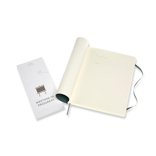 Moleskine PRO Notebook, Soft Cover, XL (7.5" x 9.5") Professional Project Planning, Forest Green, 192 Pages