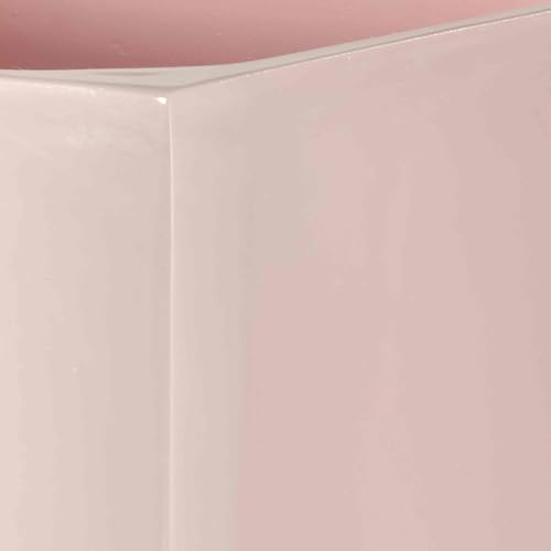 IZOD - Wastebasket, Decorative Trash Can, Resin Home Accessories, Guest Bathroom, Dorm Room Essentials (Marina Collection, Pink)