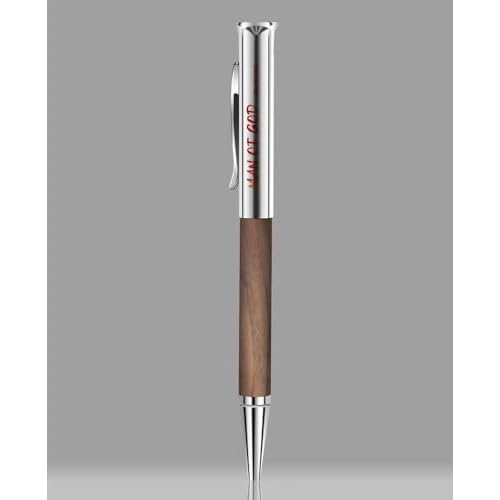 Christian Gifts for Men: Engraved Man of God Luxury Walnut Wood Rollerball Pen - Perfect Pastor Appreciation, Father's Day & Christian Graduation Gifts 5pcs (5)