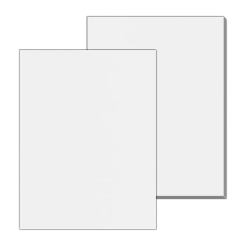 20 Sheets, 130 lb (350 gsm) - Thick Heavy White Cardstock, Heavyweight Cardboard Paper - 8.5 x 11 inches