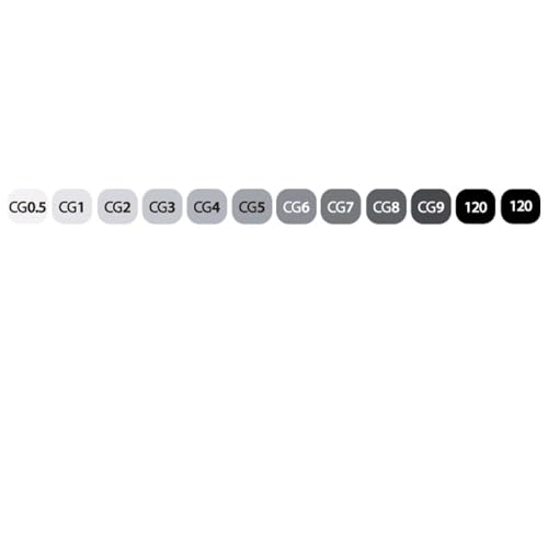 ShinHan Touch Twin Art Marker Set of 12 Cool Grey Colors