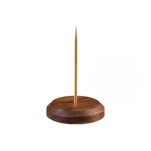 Huacuesy Walnut Ticket Stabber with Brass Tip 5.1x3.1in - 1 Pack