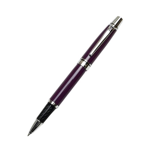 PIPER Torpedo Luxury Metal Rollerball Pen for Professional, School, and Everyday Use, Refillable (Dusty Dark Purple)