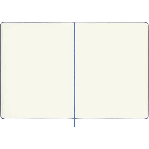 Moleskine Classic Notebook, Extra Large, Plain, Hydrangea Blue, Hard Cover (7.5 x 9.75)
