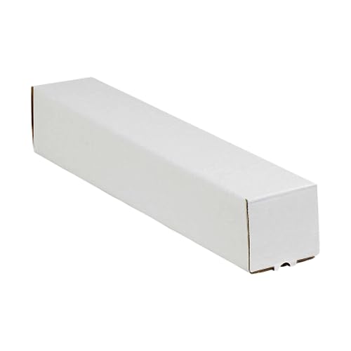 25-Pack Mailing Tubes with Caps - Heavy-Duty Cardboard Shipping Tubes
